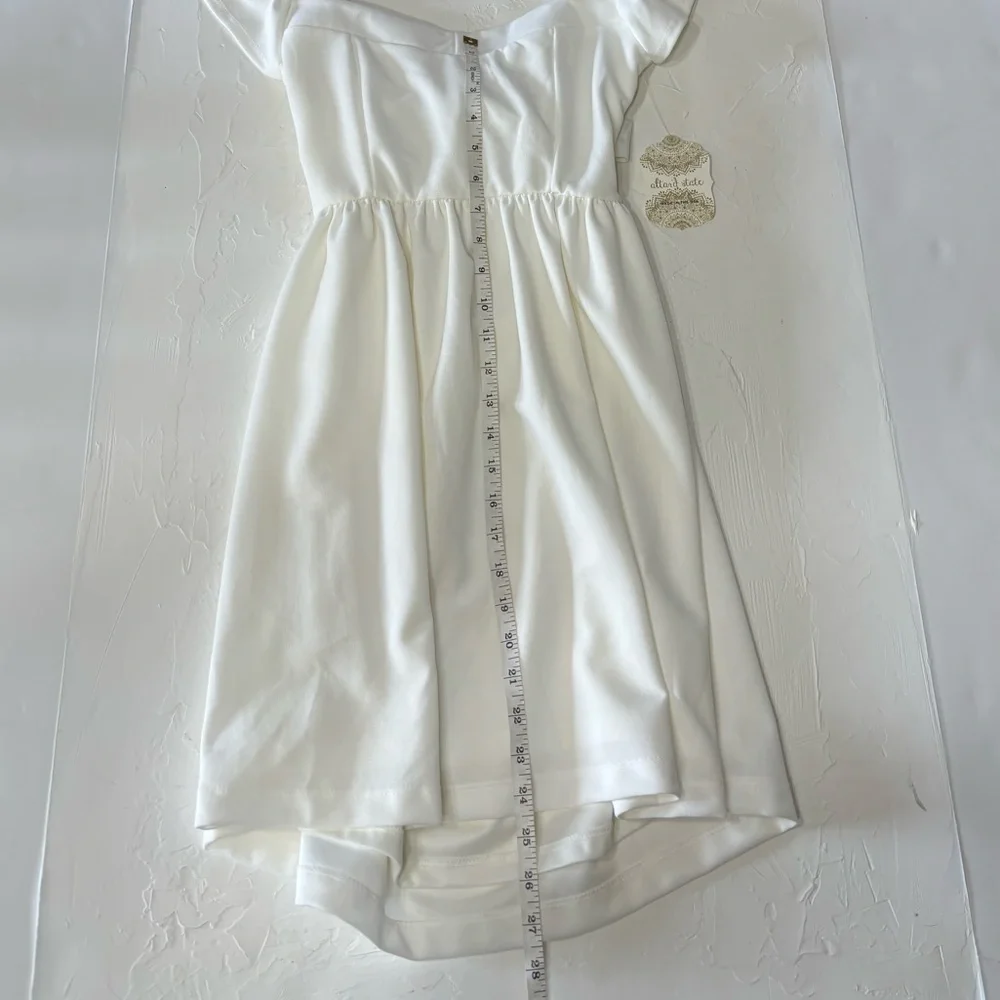 Altar’d State White Flutter Sleeve Mini Dress - Picture 6 of 10